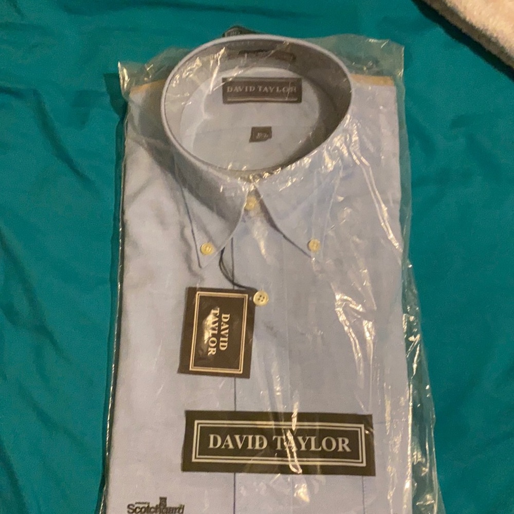 BRAND NEW David Taylor long sleeve dress shirt